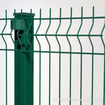 Panel pagar keamanan berlapis 50x200mm PVC